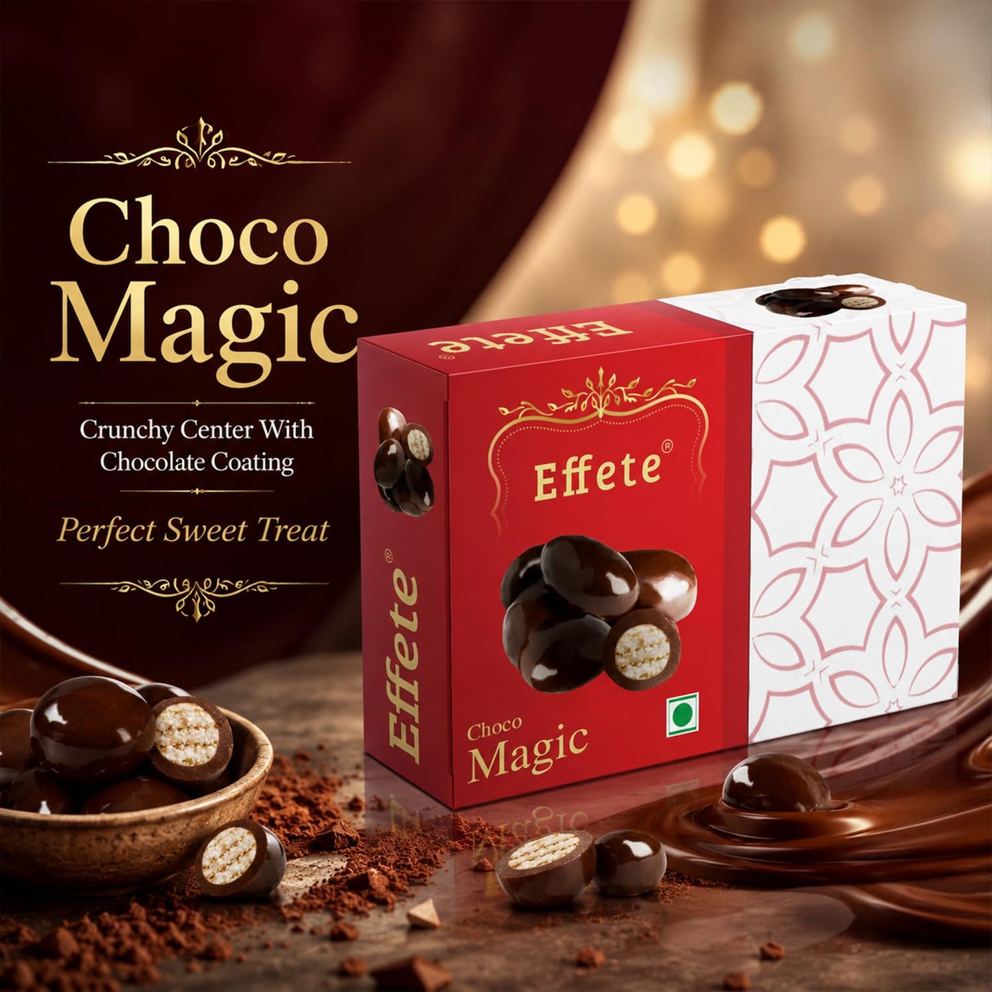 Krishna Rakhi for Brother with Chocolate Magic 32gm, Roli Tikka & Card, Pack of 7