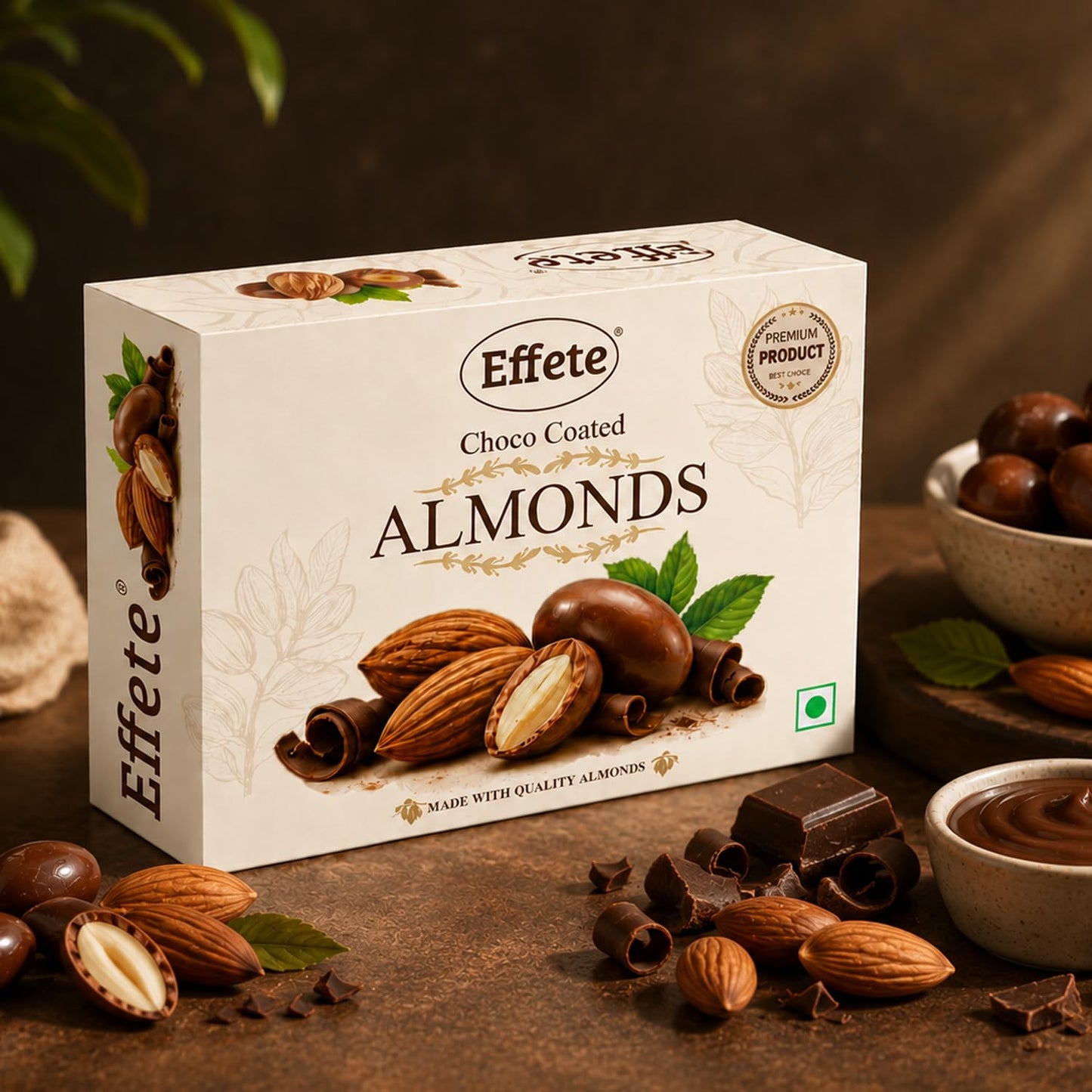 Khatu Shyam Rakhi for Brother with Chocolate Almonds 32gm, Coin & Card, Pack of 5
