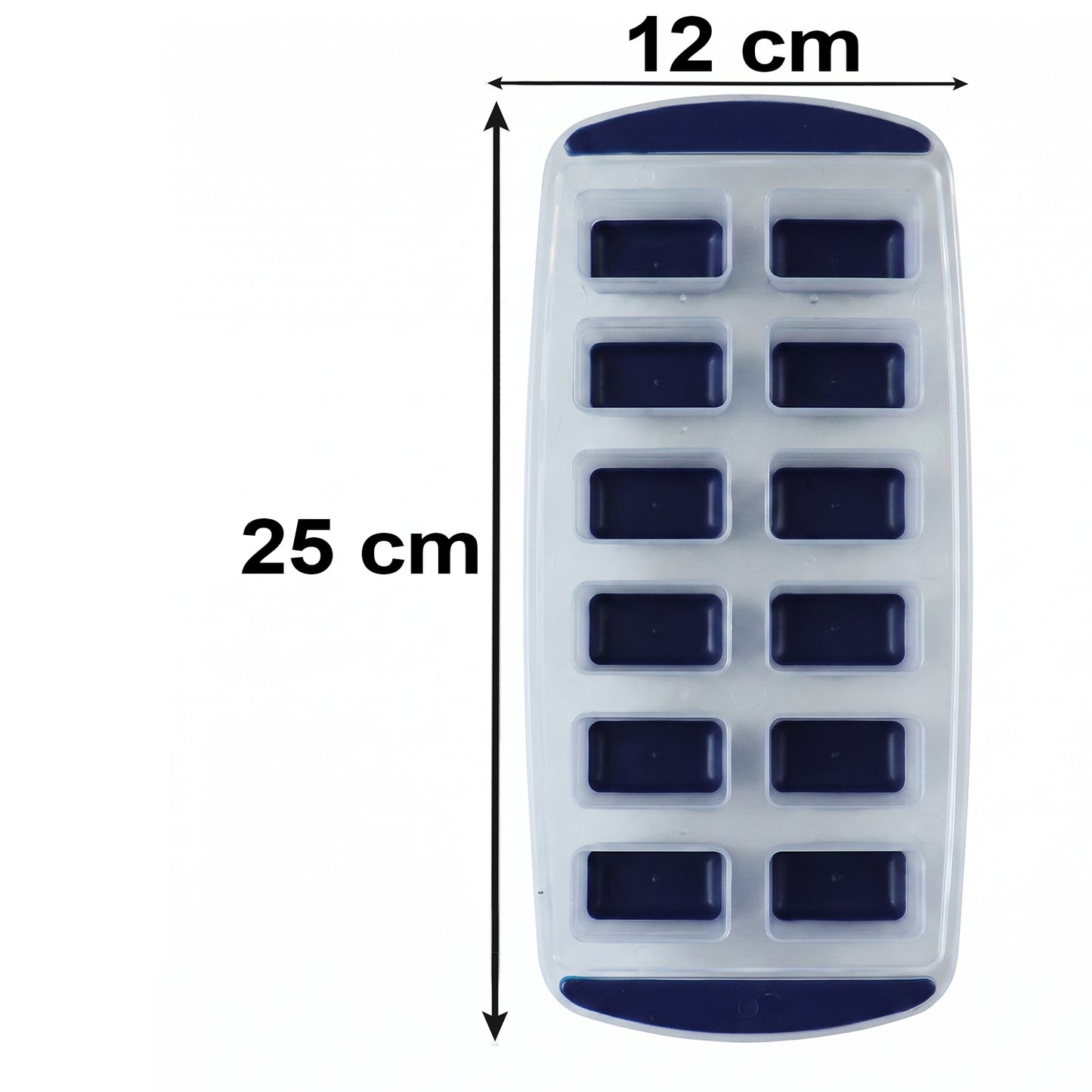 Ice cube tray size reference
