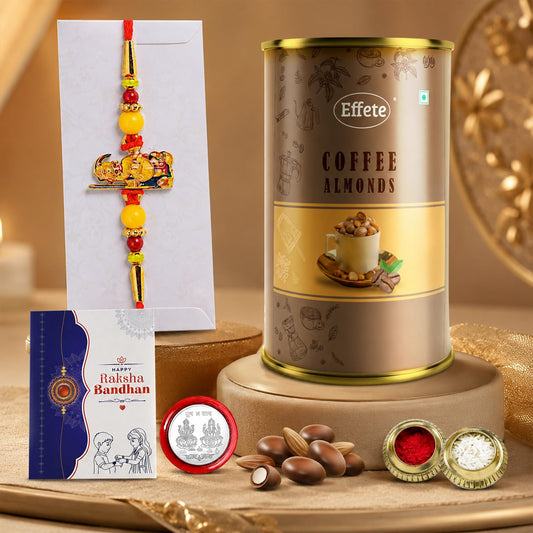 Festive Celebration Rakhi for Brother & Bhaiya with Coffee Almond 96gm, Pack of 5