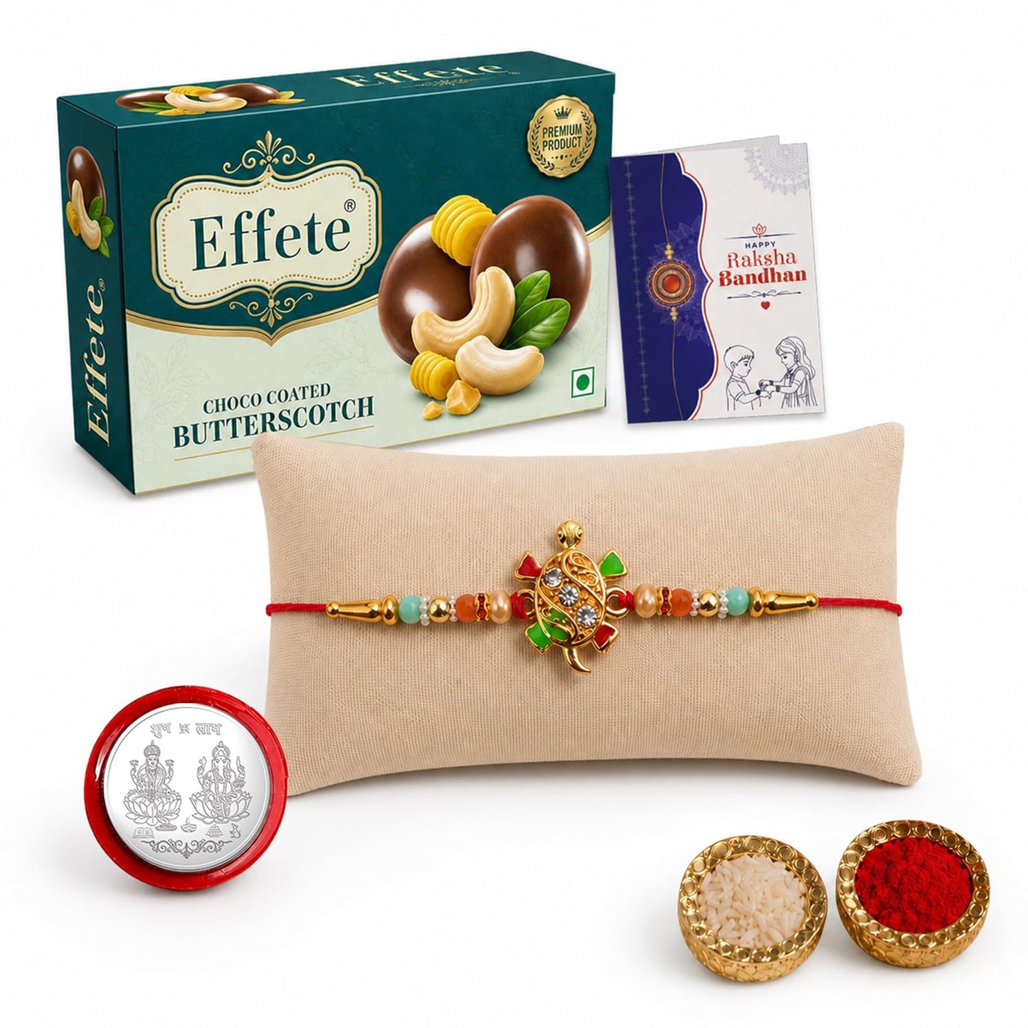 Rakhi with Chocolate for Brother – Turtle Raksha Bandhan Combo Gift Set (Pack of 5)