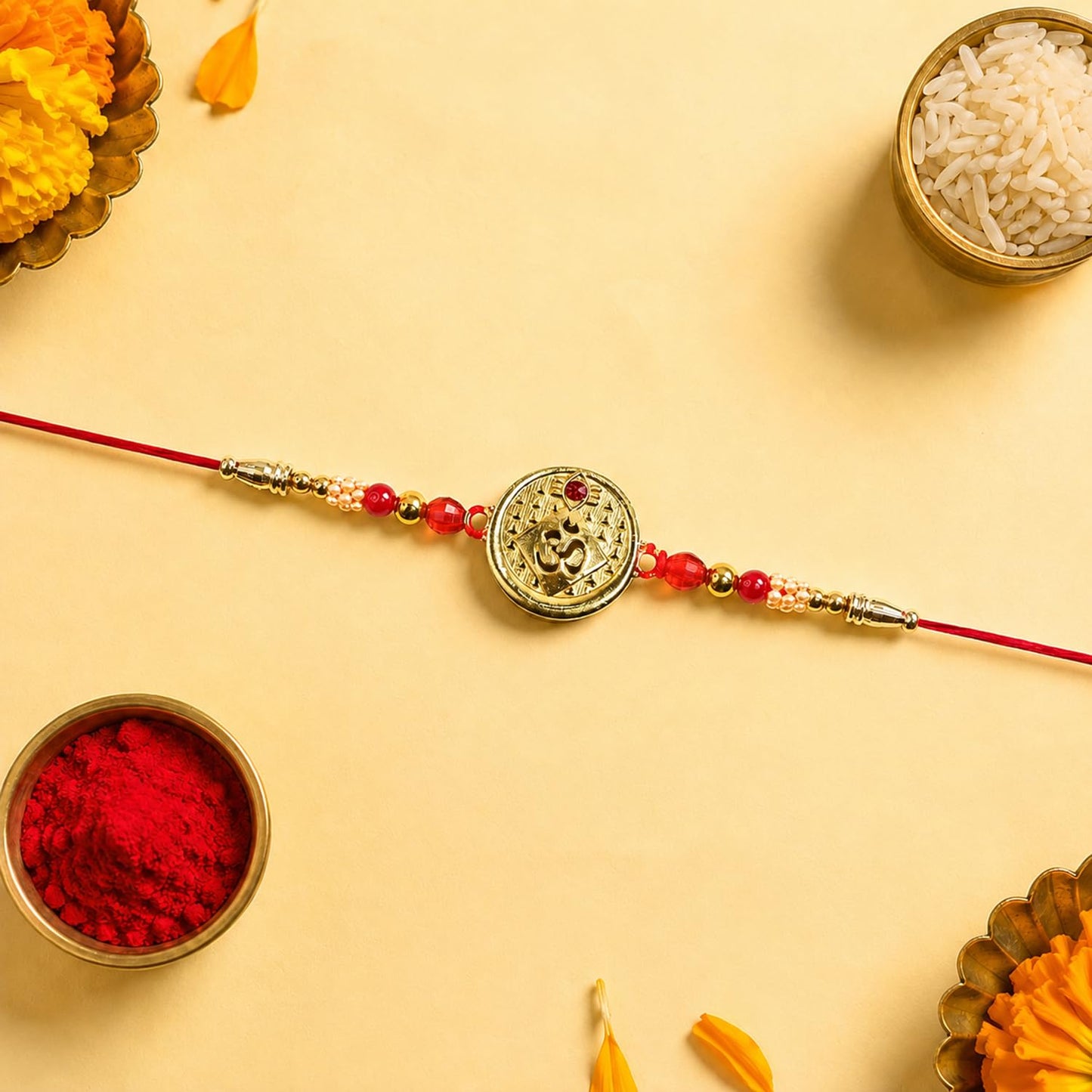 Designer Rakhi for Brother with Blueberry Almond 96gm, Coin & Card | Pack of 6