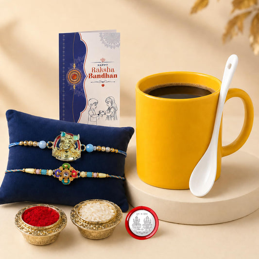 Designer Elegant Multicolor Deity & Floral Rakhi Combo for Brother | Pack of 6