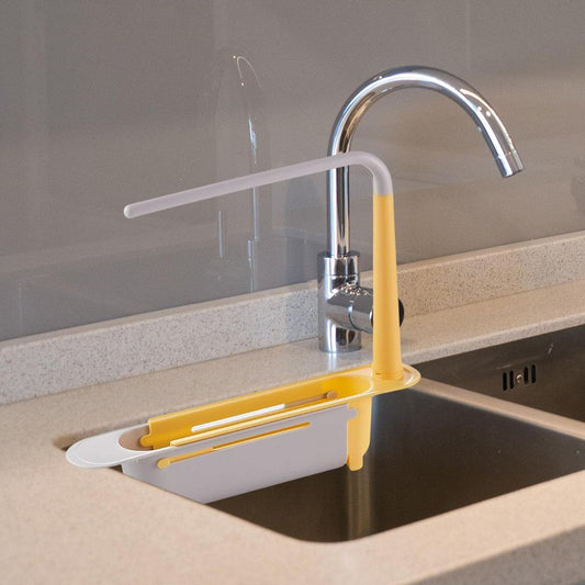 टेलीस्कोपिक सिंक स्टोरेज रैक मटेरियल किचन रग रैक डिशवॉशिंग ऑर्गनाइज़र शेल्फ ड्रेन बास्केट पीपी अंडर सिंक ऑर्गनाइज़र (माइक रंग 1 पीस)