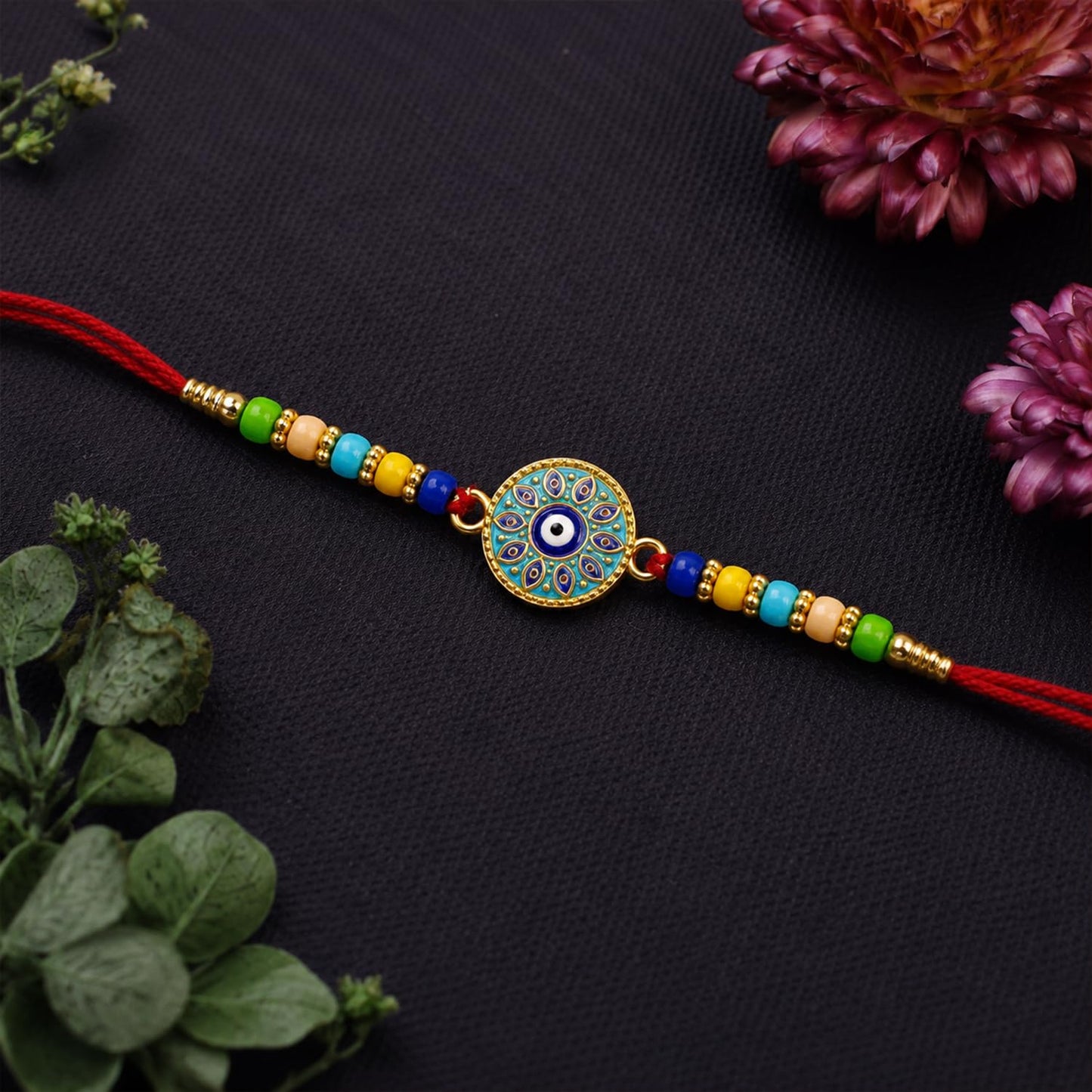 Rakhi for Brother with Coffee Almond 96gm - Raksha Bandhan Gift Set, Pack of 7