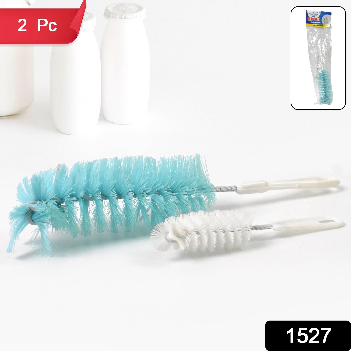 1527 સ્વેબ જાર, બોટલ, થર્મોસ, કન્ટેનર, સિંક, ડીશ, બાઉલ્સ માટે બહુહેતુક લાંબા હેન્ડલ બોટલ ક્લીનિંગ બ્રશ