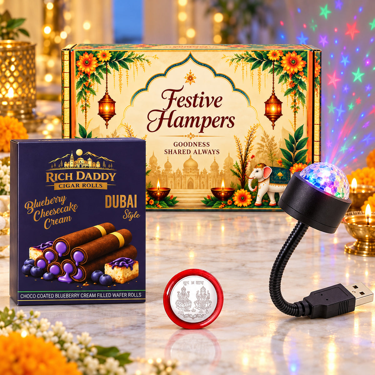USB Galaxy Light Wafer Gift Hamper