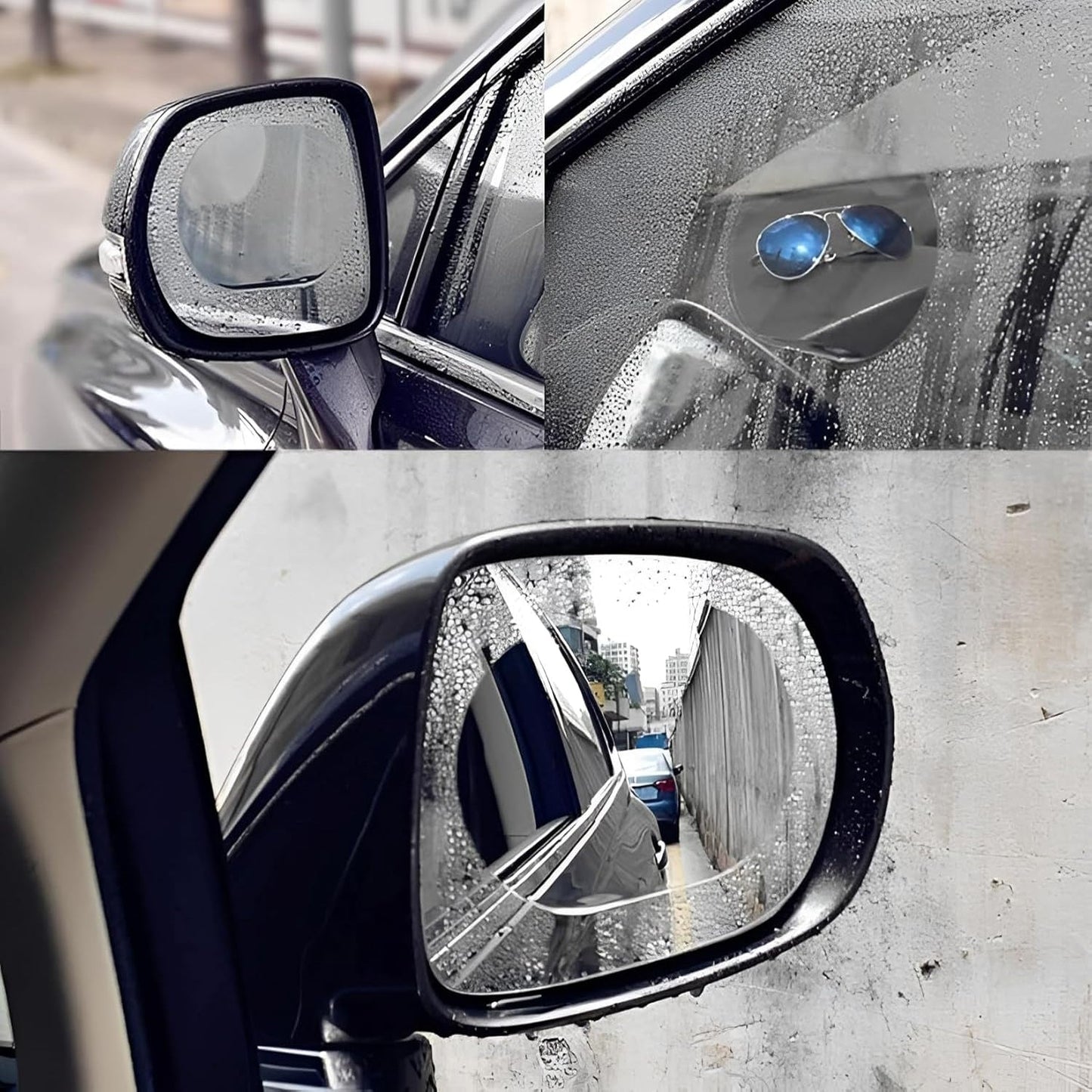 Car Mirror Anti Fog Film Rearview Side Mirror Waterproof Clear Film (1 Pc)