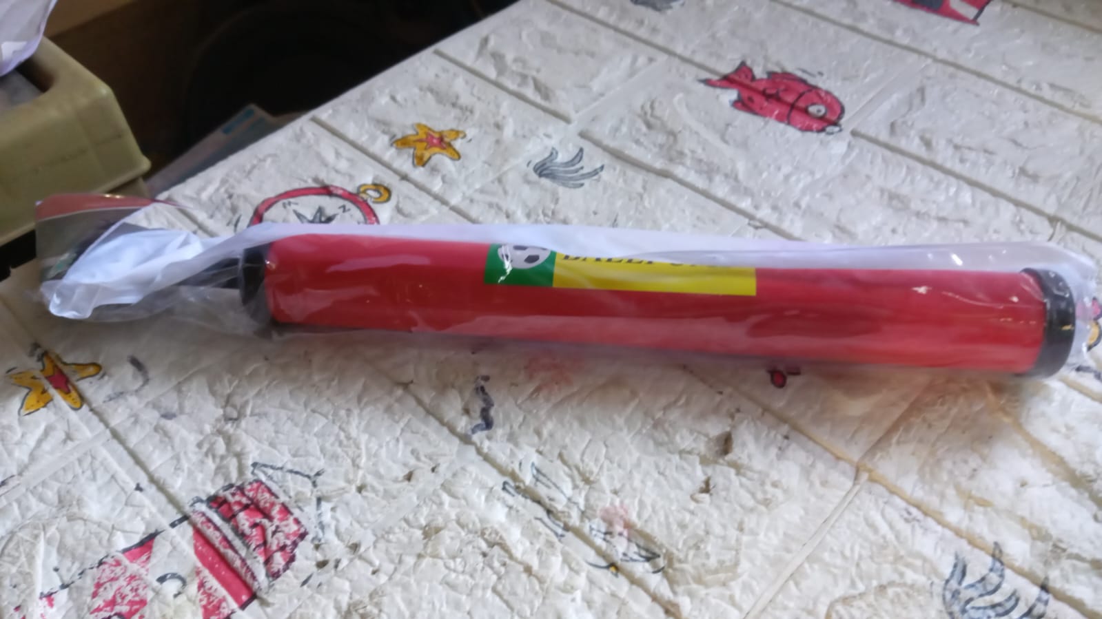 गेंदों को फुलाने के लिए प्लास्टिक पंप (24 सेमी और 33.5 सेमी) - इन्फ्लेटेबल बॉल डेवलपमेंट खिलौना