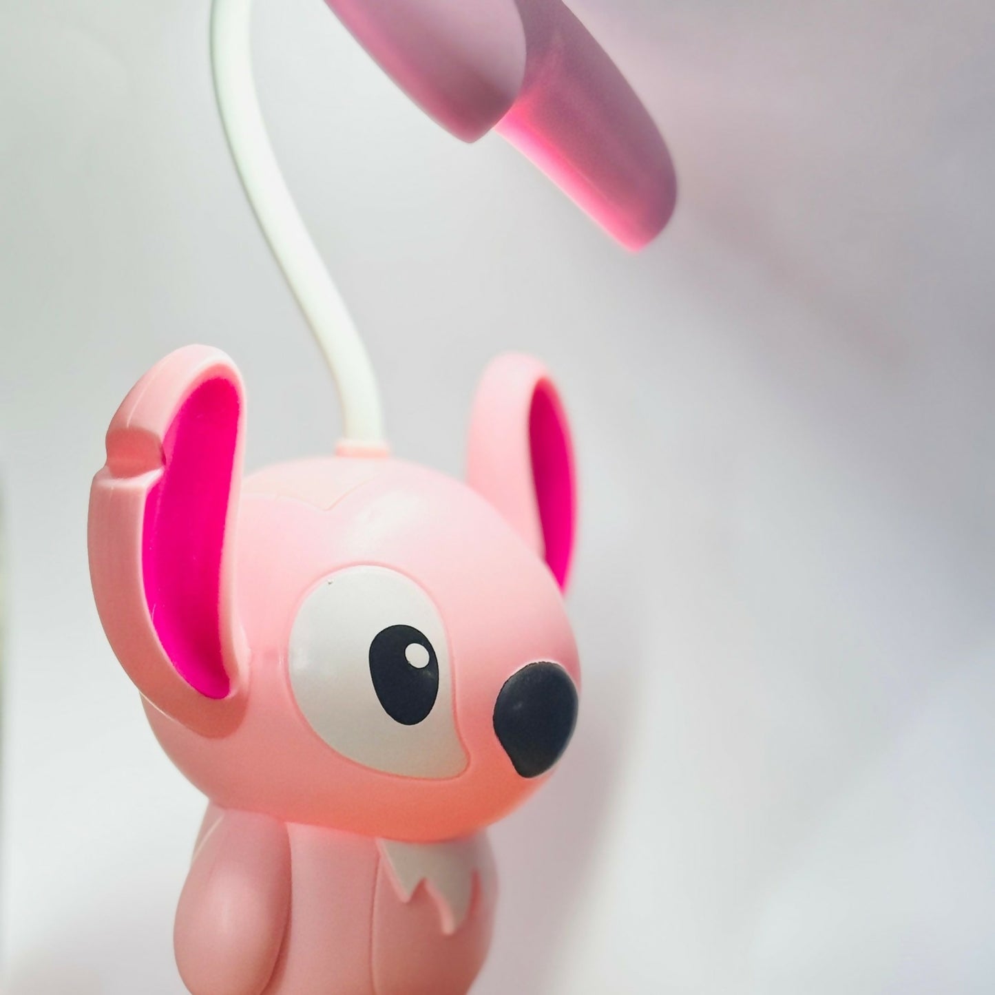 Cute Pink Cartoon Table Lamp for Kids – USB Rechargeable LED Desk Light