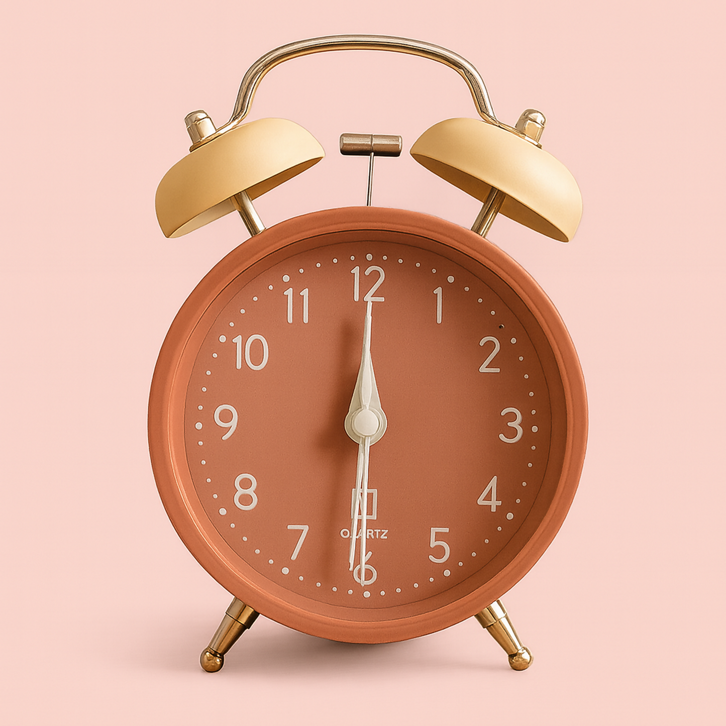 Retro Twin Bell Metal Alarm Clock for Bedroom | Loud Alarm | Quartz Table Clock