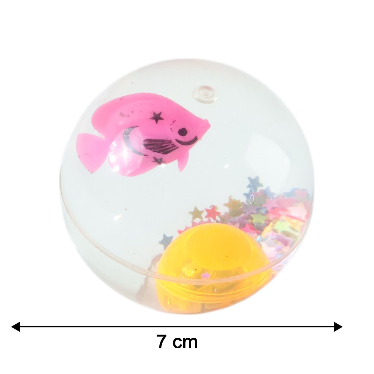 Light-Up Transparent Bouncy Ball – Impact-Activated LED Flashing Sensory Toy (1 Pc)