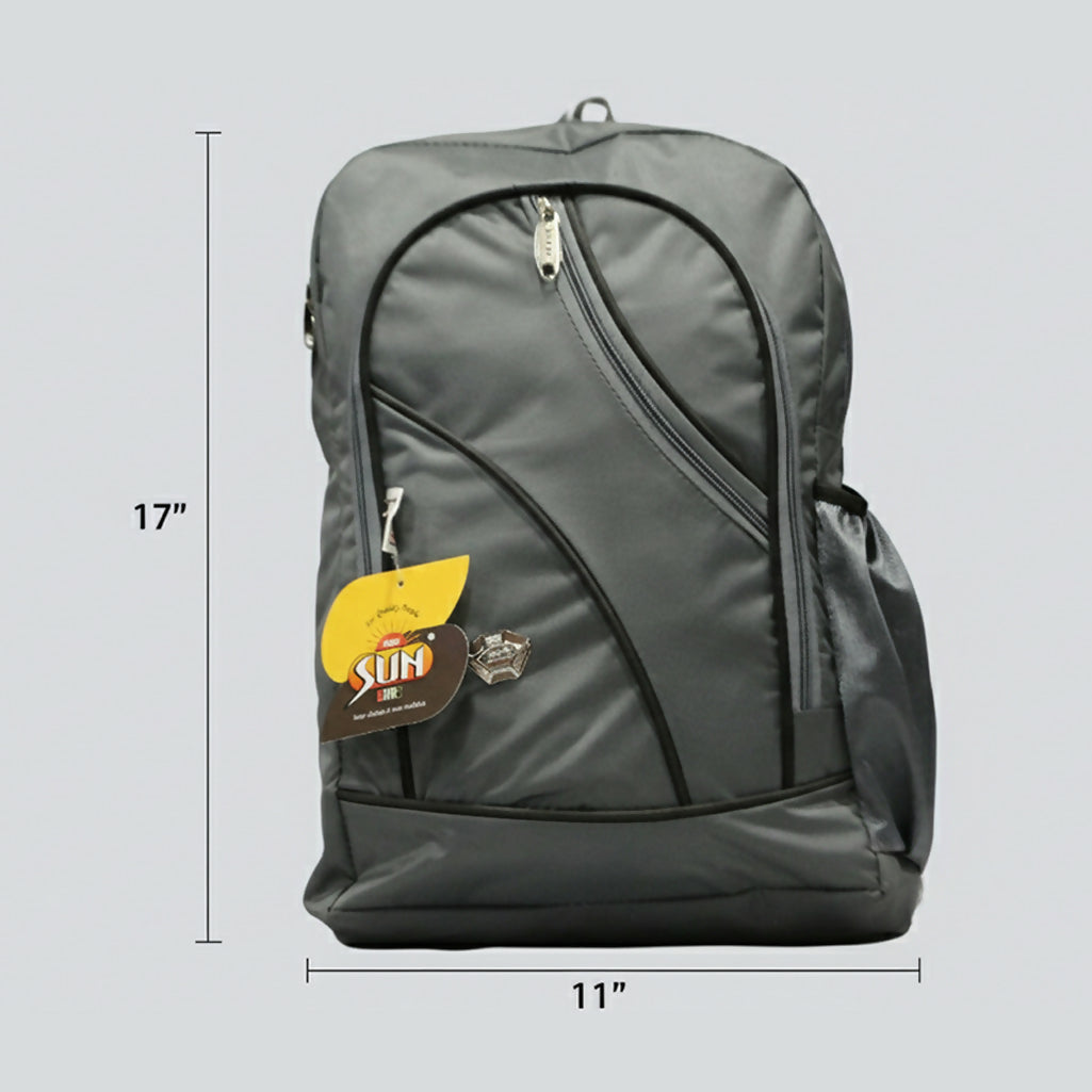 SUN Backpack for Men & Women | Office, College & Travel Bag | Lightweight Durable Polyester with Multi-Compartments, Side Pockets & Anti-Scratch Material – Multicolor