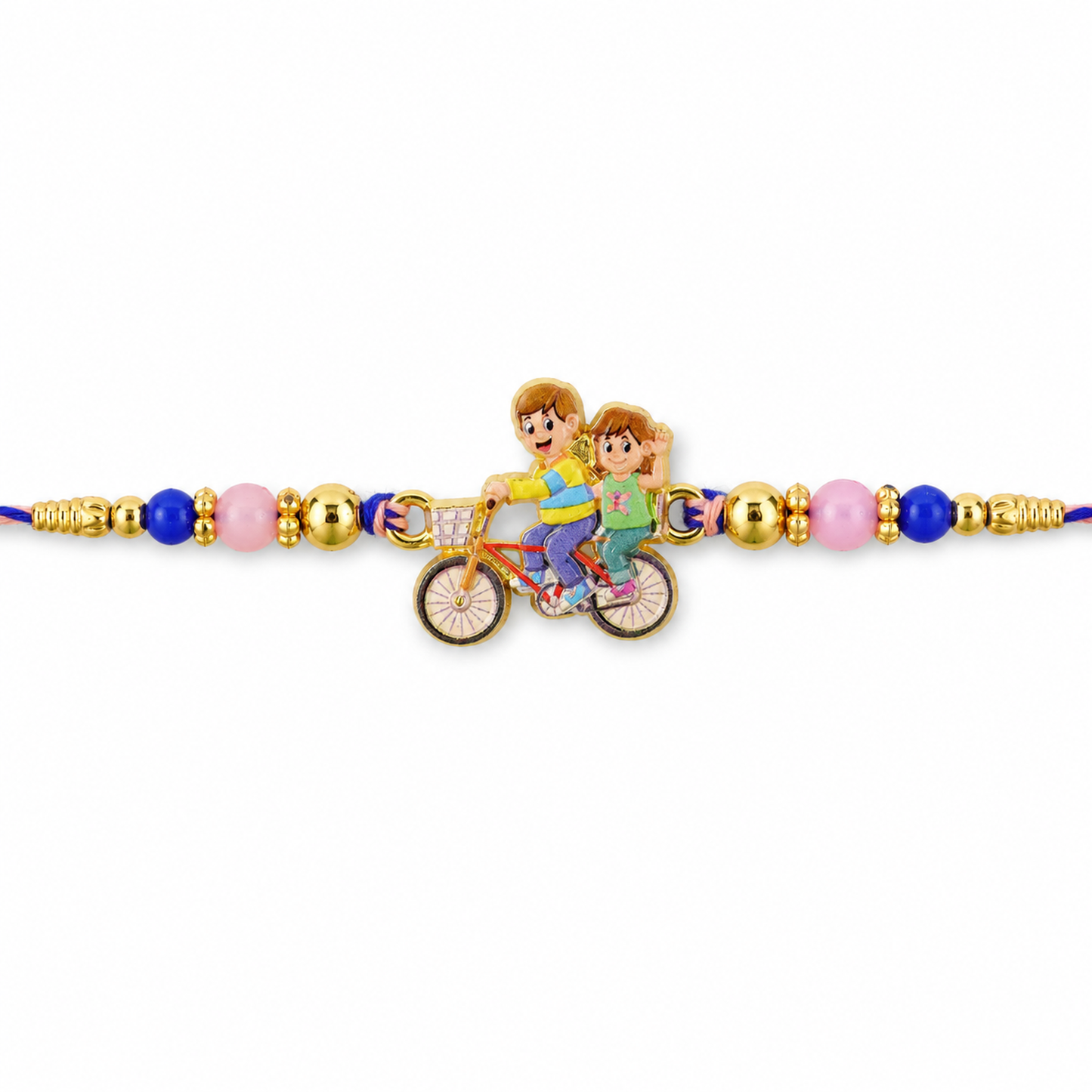 Bicycle Kids Rakhi for Brother Festive Designer Thread (10pcs)