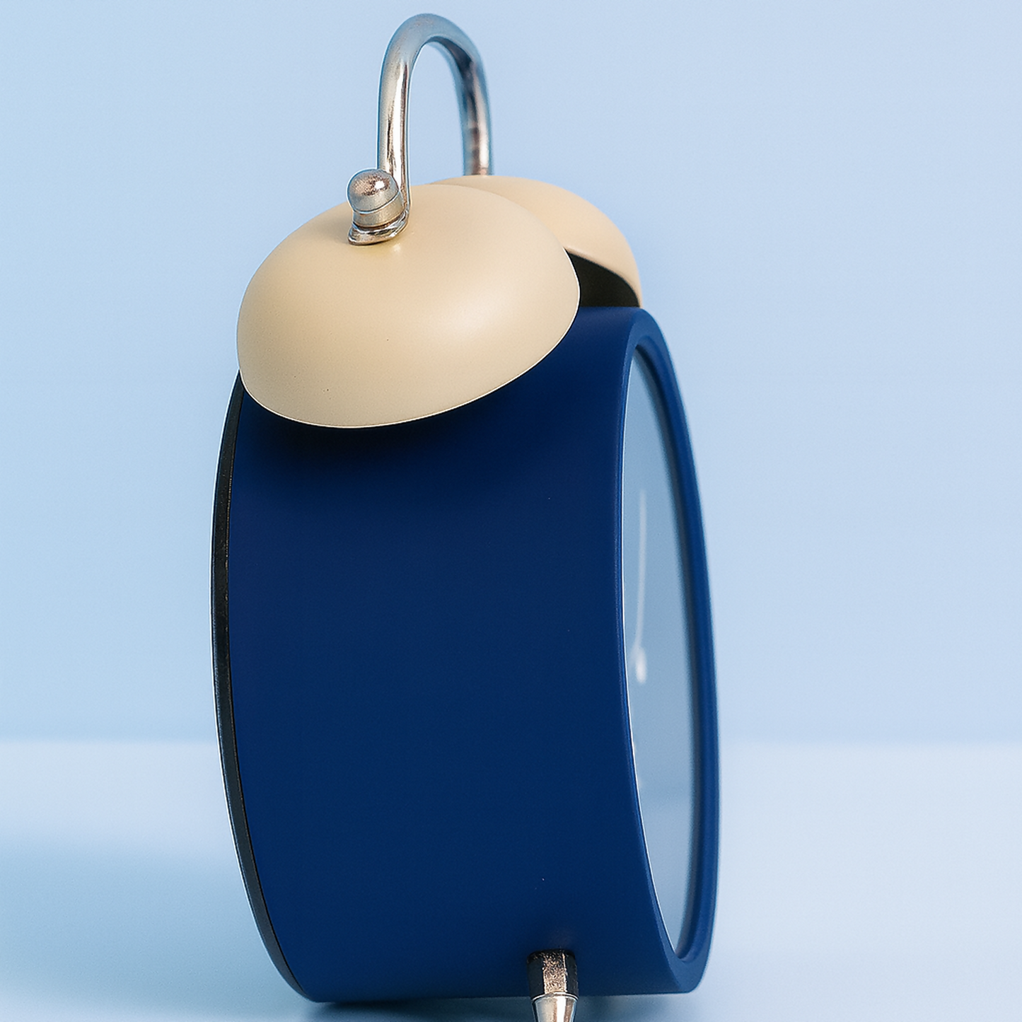 Retro Twin Bell Loud Alarm Clock for Bedroom | Blue Vintage Table Clock | Quartz