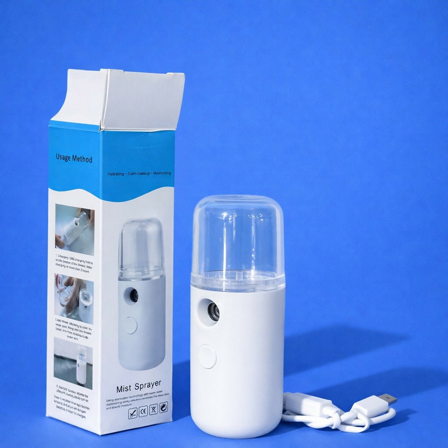 Portable USB Rechargeable Nano Mist Sprayer for Face, Skin & Travel