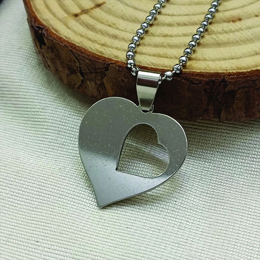 Heart Shaped Chain Pendant For Men And Women