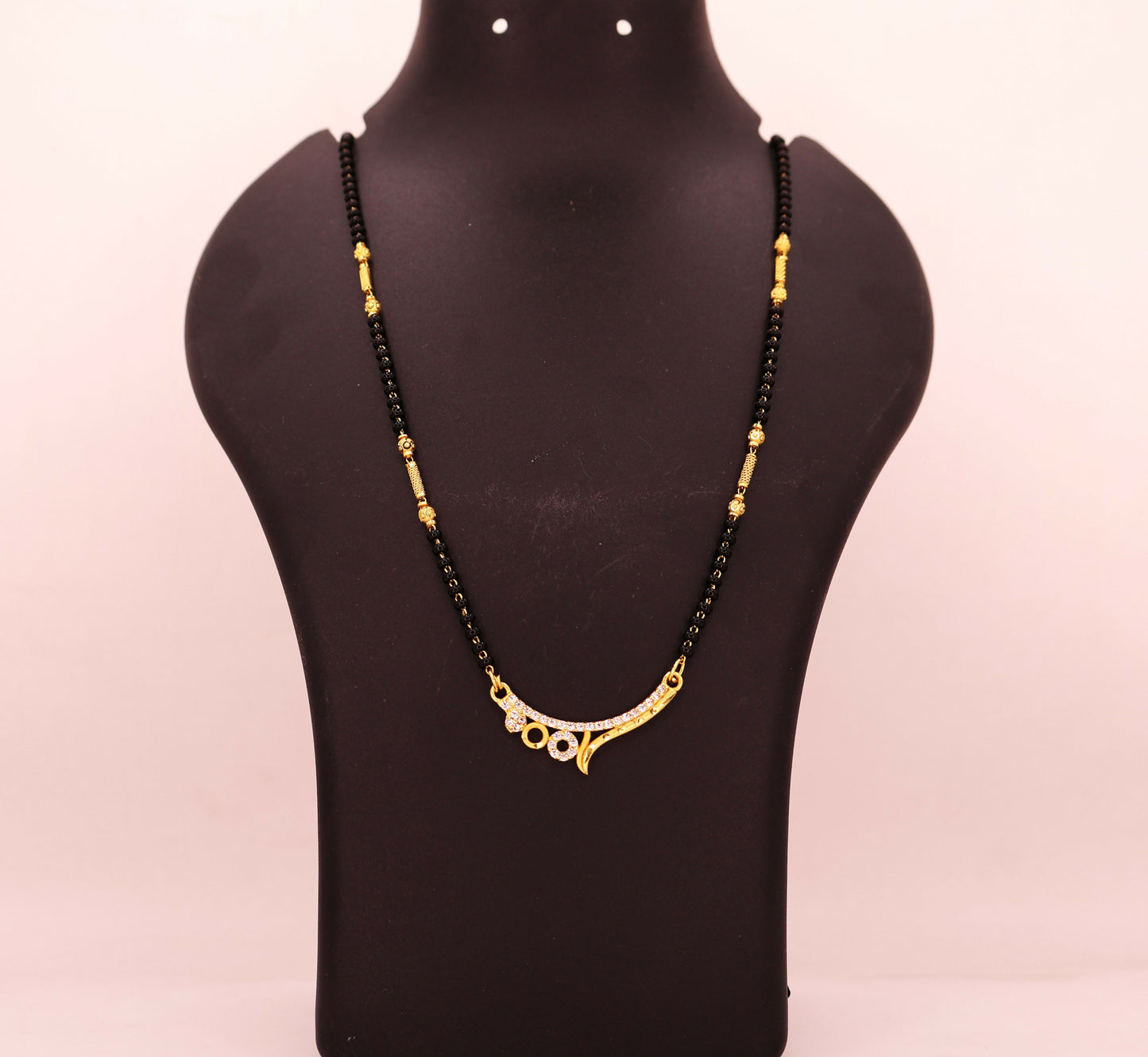 Gold Plated Modern AD Mangalsutra For women