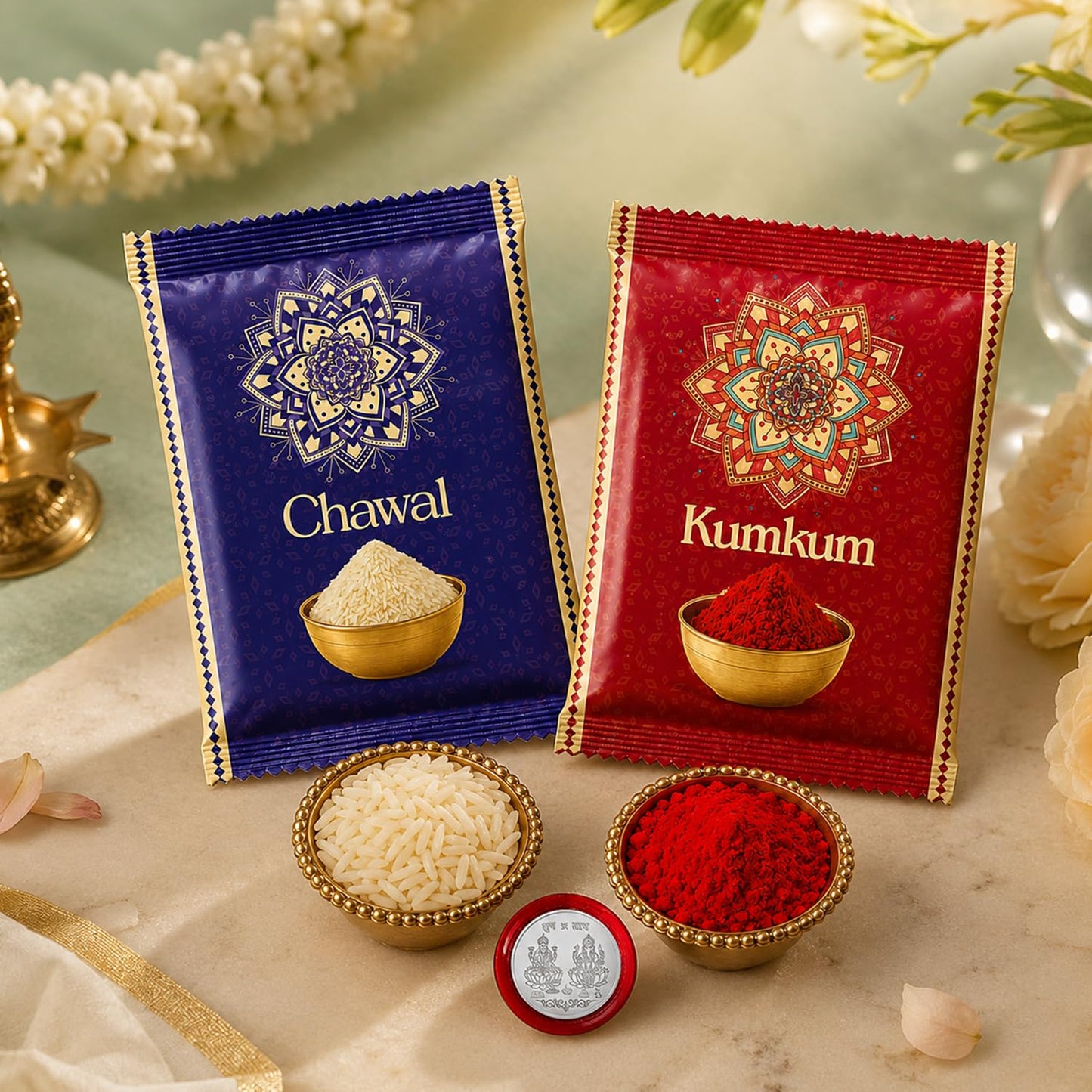 Rakhi for Brother with Water Bottle - Raksha Bandhan Gift Set, Pack of 5