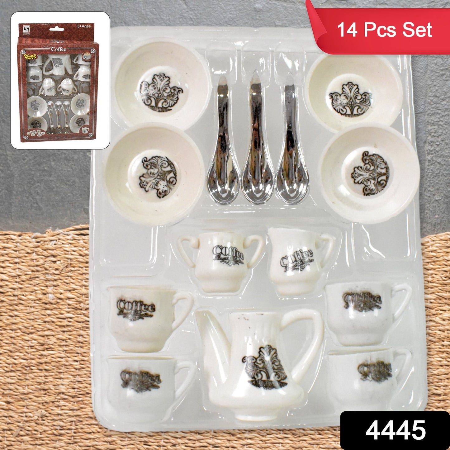 टिकल्स चाय खिलौना सेट | कॉफी रसोई प्लास्टिक सेट खिलौना बच्चों, लड़कों और लड़कियों के लिए (15 पीस)