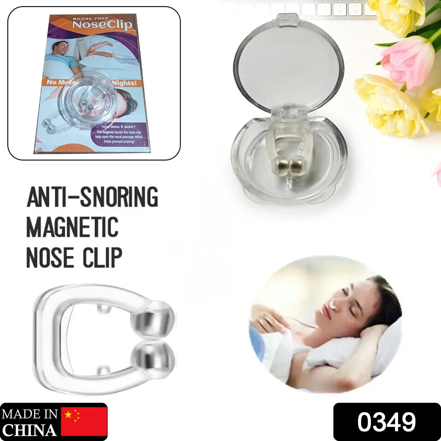 Anti-Snore Nose Clip (Silicone, 1 Pc)