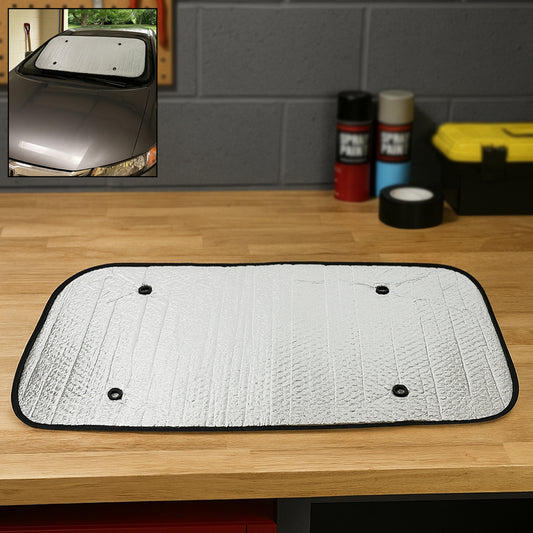 कार विंडशील्ड सन शेड, यूवी किरणों को रोकता है सन वाइज़र प्रोटेक्टर, आपके वाहन को ठंडा रखता है कार, एसयूवी, ट्रक और वैन के लिए सनशेड (80×35 सेमी)