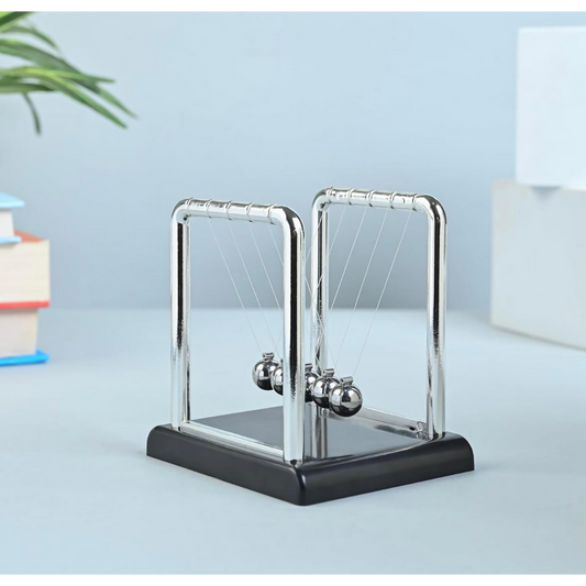 Newton Cradle Desk Toy with Metal Balls for Office Table Decoration (SQAURE)