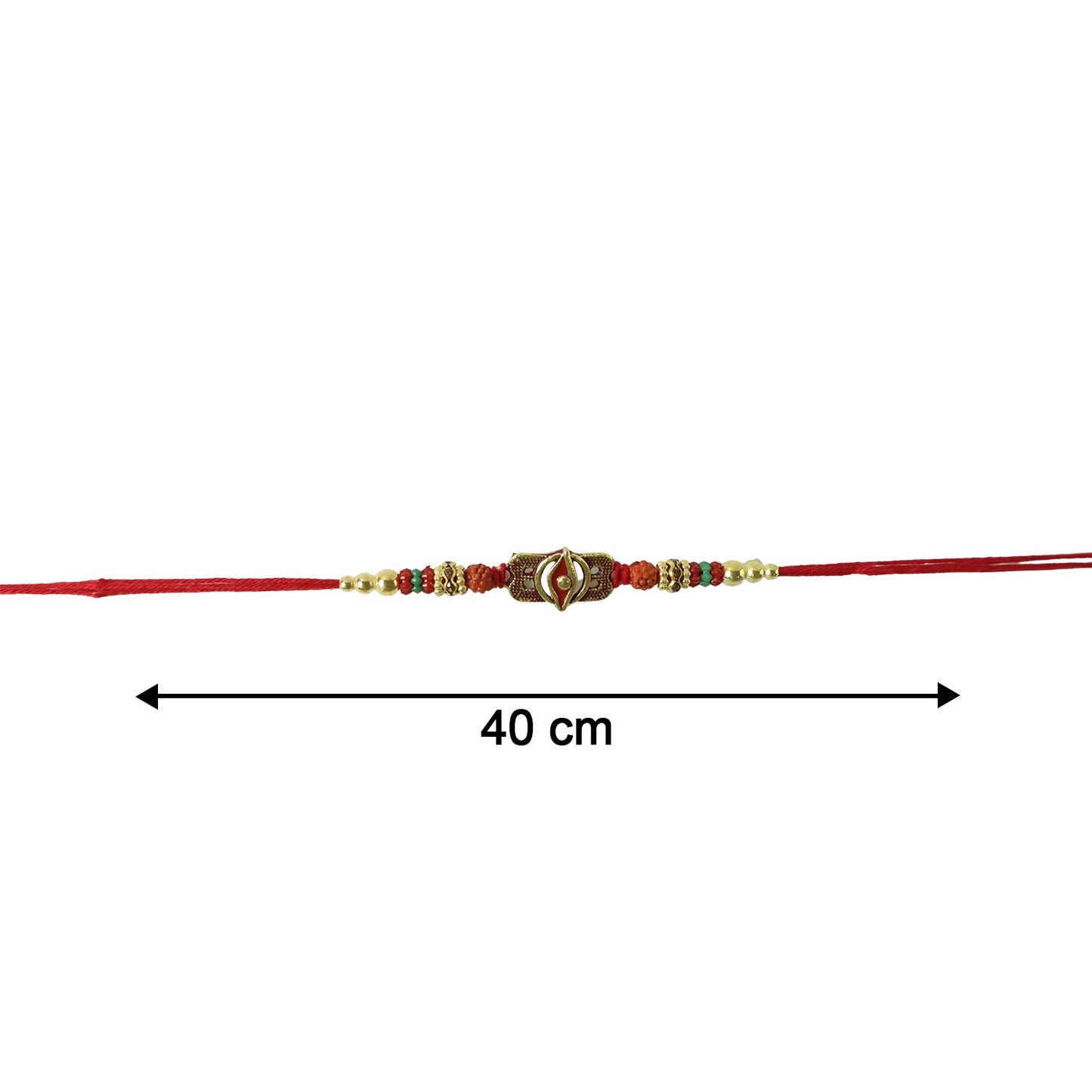 Traditional Raksha Bandhan Rakhi with stylish centerpiece