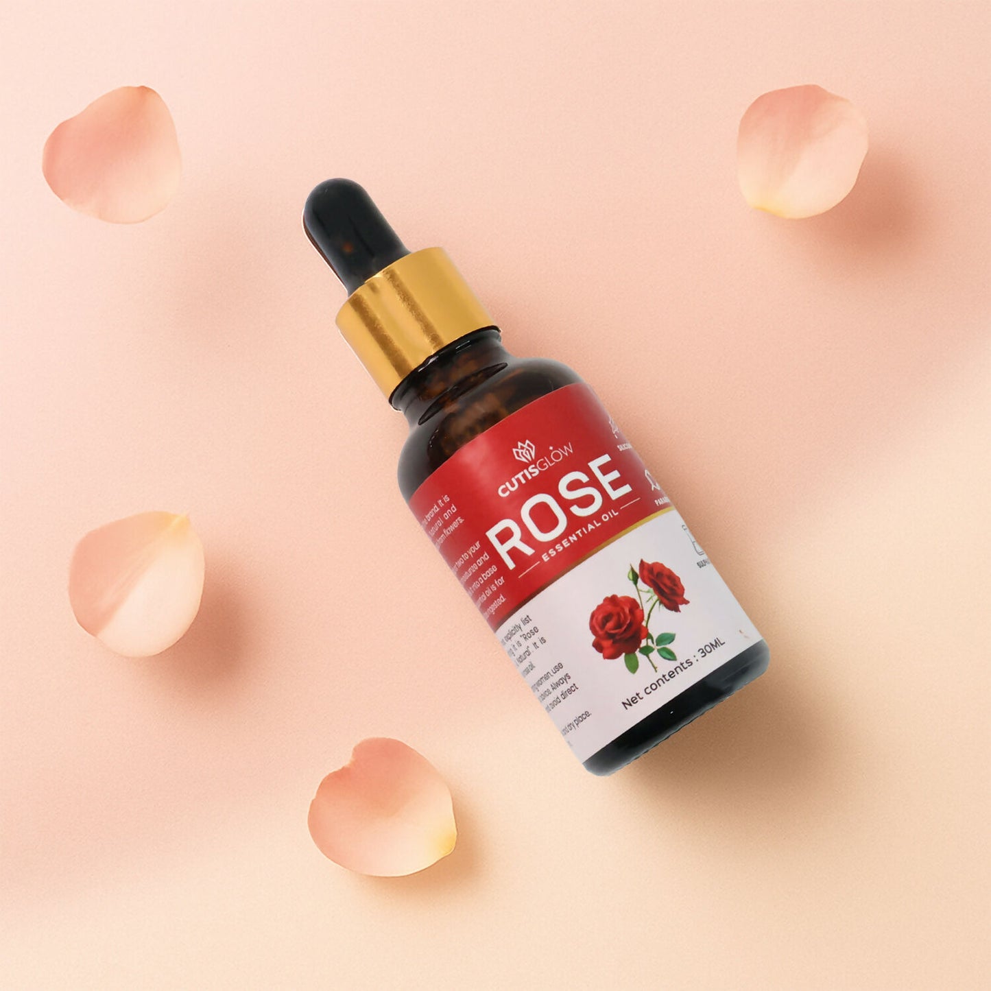 Eyelet Rose Essential Oil – 100% Pure & Natural Aromatherapy Oil for Glowing Skin, Hair & Relaxation – 30ml