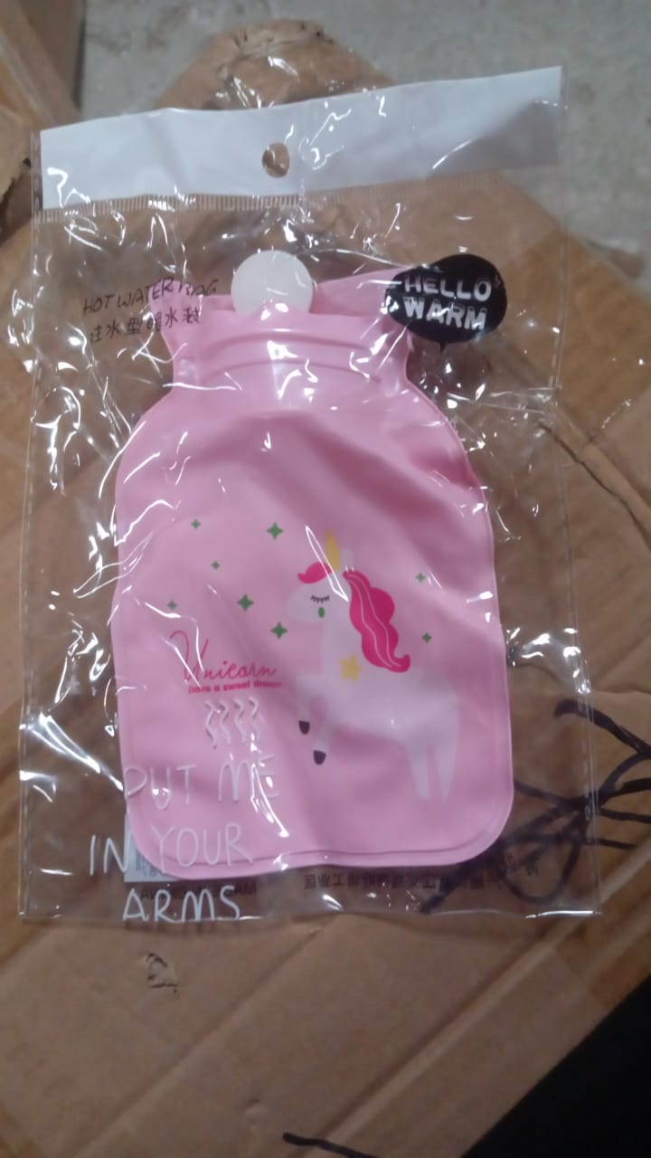 Hot water bag for treating menstrual cramps and aches