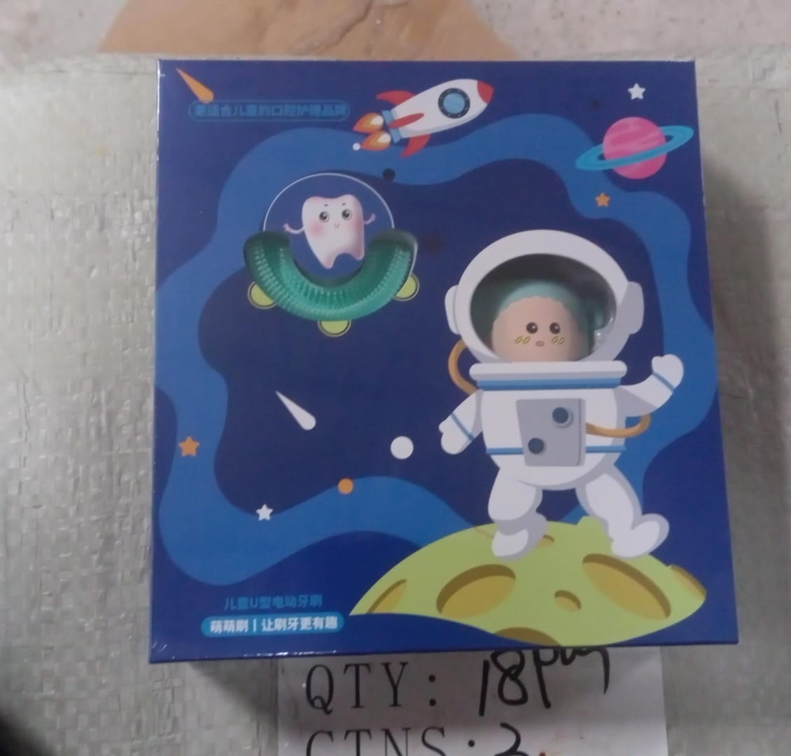 लाइट और म्यूजिक के साथ इलेक्ट्रिक टूथब्रश, बच्चों के लिए यू-आकार का 360° यूएसबी रिचार्जेबल प्लास्टिक स्वचालित टूथब्रश पोर्टेबल एडजस्टेबल क्लीनिंग व्हाइटनिंग टूथब्रश यूएसबी चार्जिंग फंक्शन के साथ प्लास्टिक + ABS बच्चों के लिए