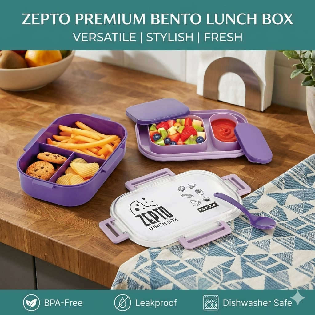 ZEPTO lunch box placed ready for travel