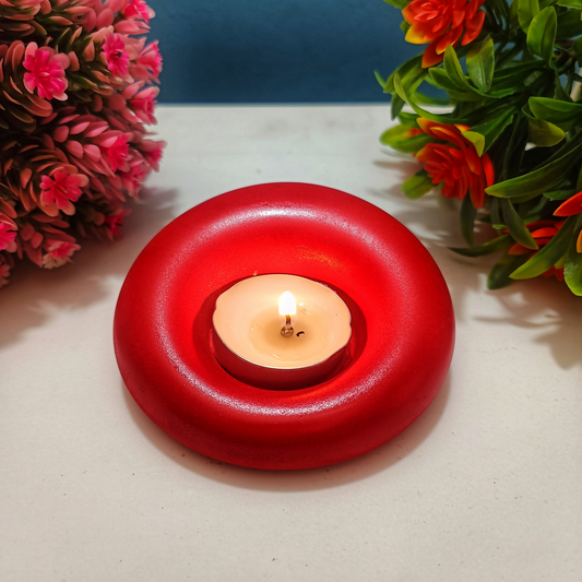 Gadi Diya red tealight candle Elegant Home Decor Handmade