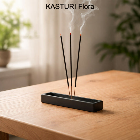 Kasturi Flora Pure Incense Sticks package with musk and floral design