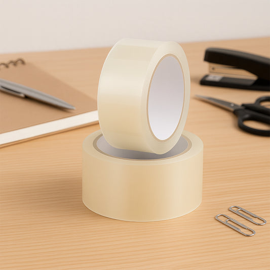 घरेलू पैकेजिंग के लिए उच्च चिपकने वाला पारदर्शी टेप। (120 मीटर)