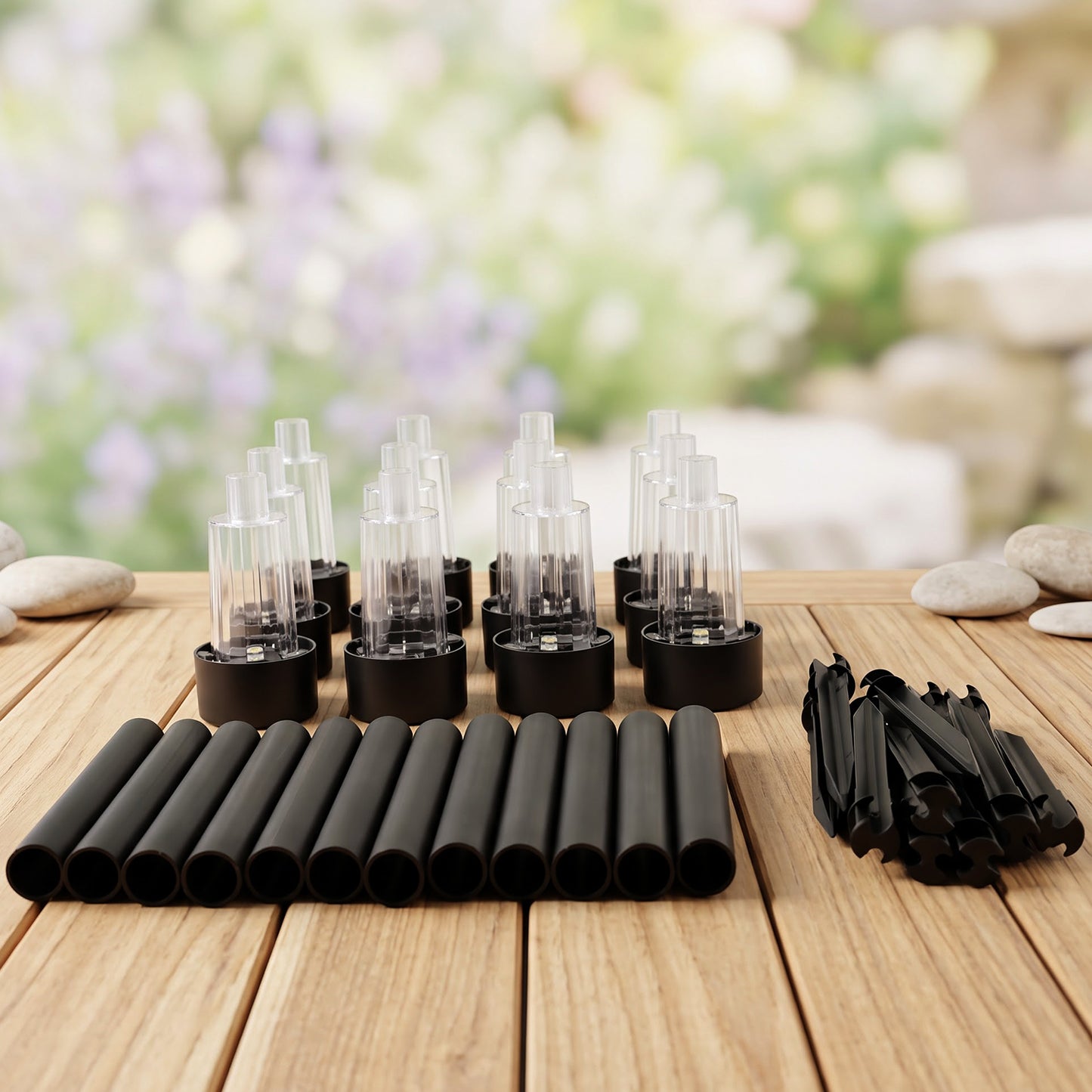 Complete 12 piece solar pathway light components