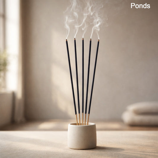 PONDS Charcoal-Free Incense Sticks pack with floral design