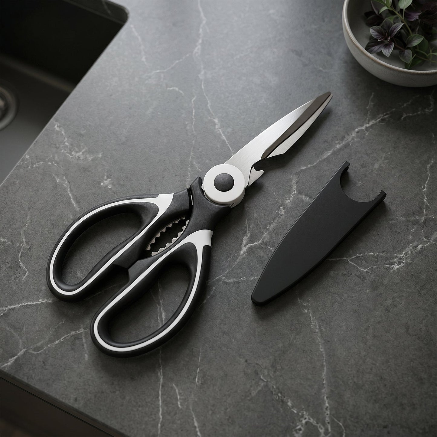 3 in 1 Multi-Function Scissor Multipurpose Kitchen Scissors Steel Blades (1 Pc)