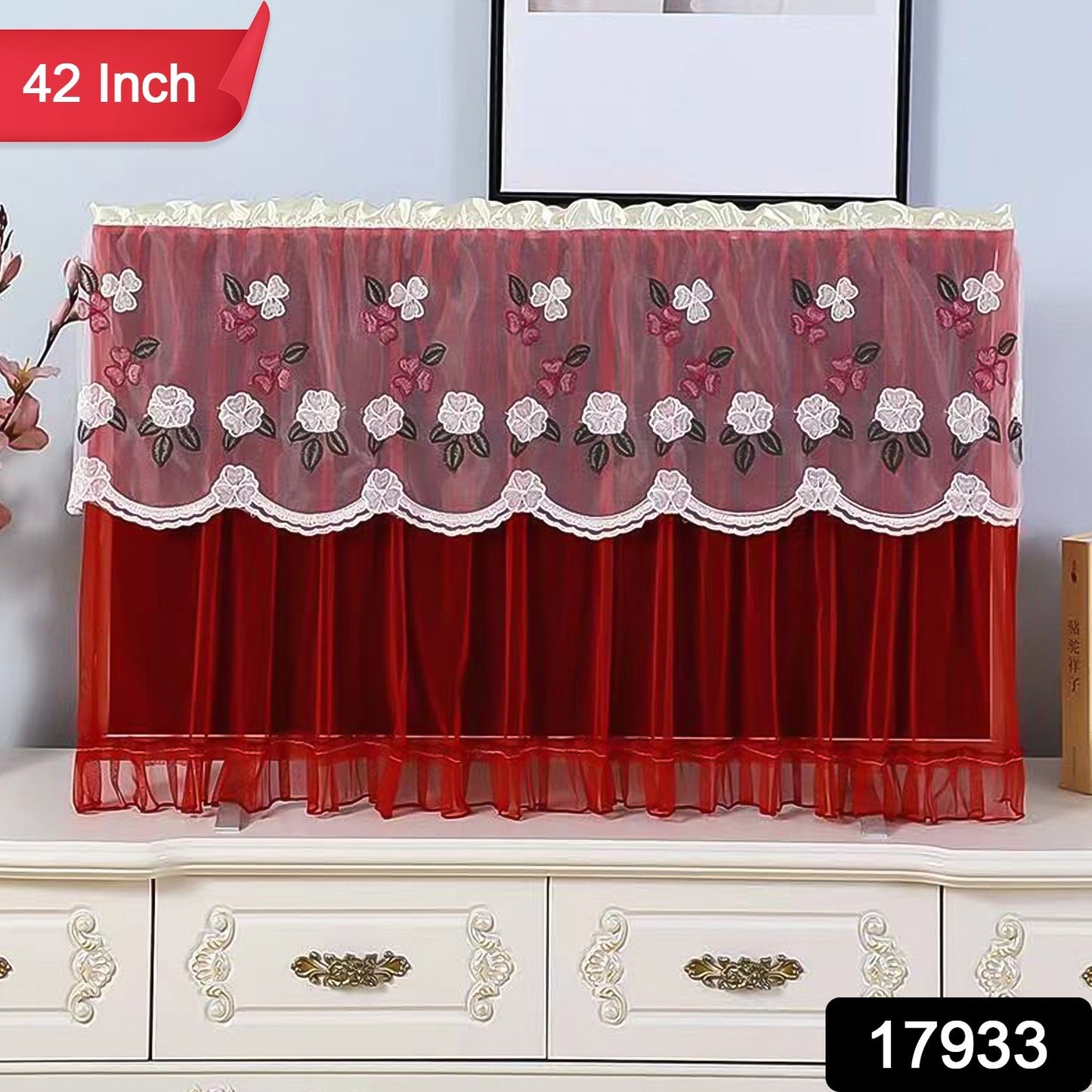 Dustproof cover protecting TV screen