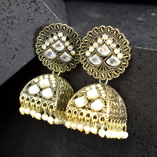 New Style Oxidised Jumka Earrings – Elegant and Trendy Design