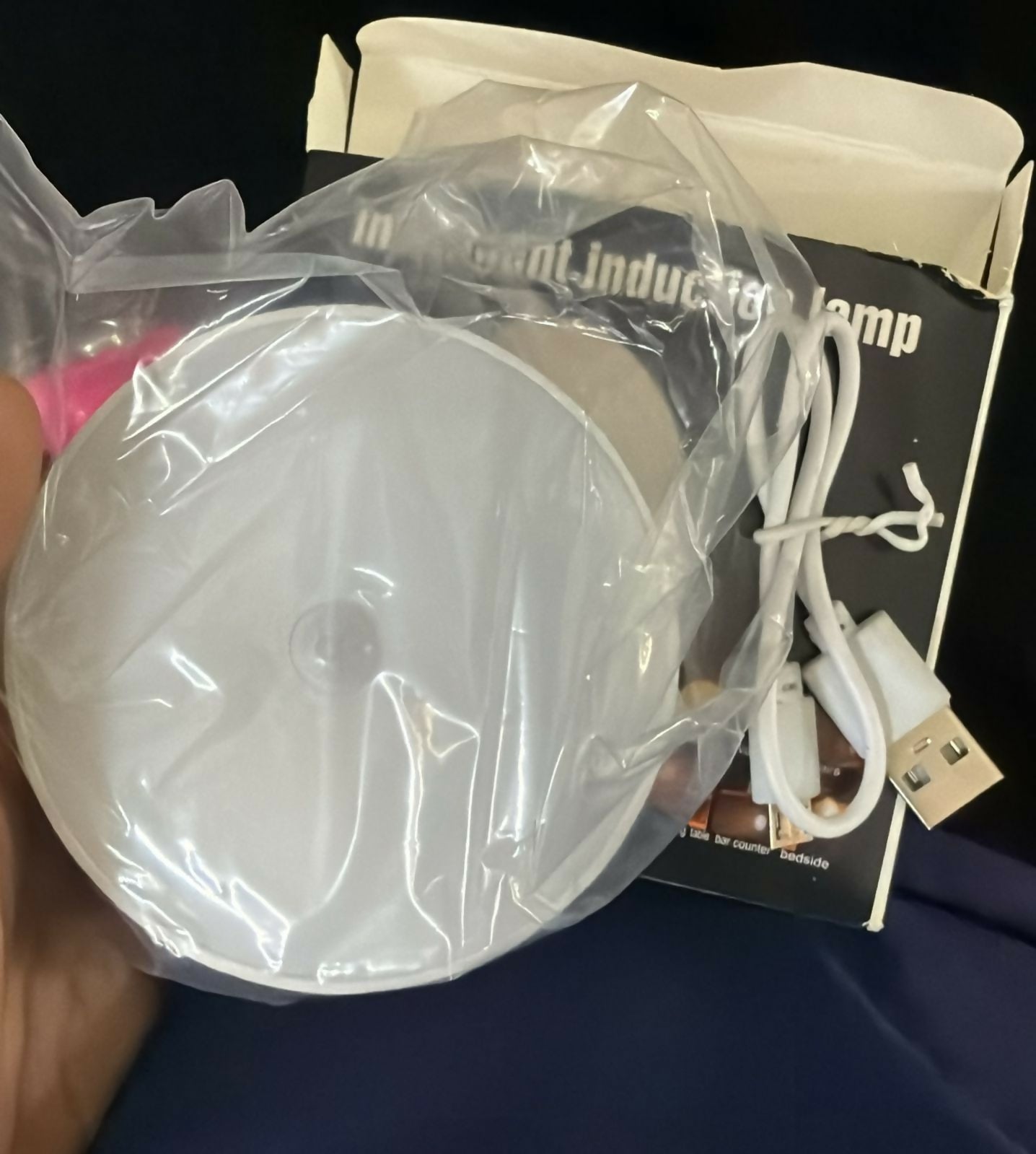 Motion Sensor LED Night Light Rechargeable Wall Lamp