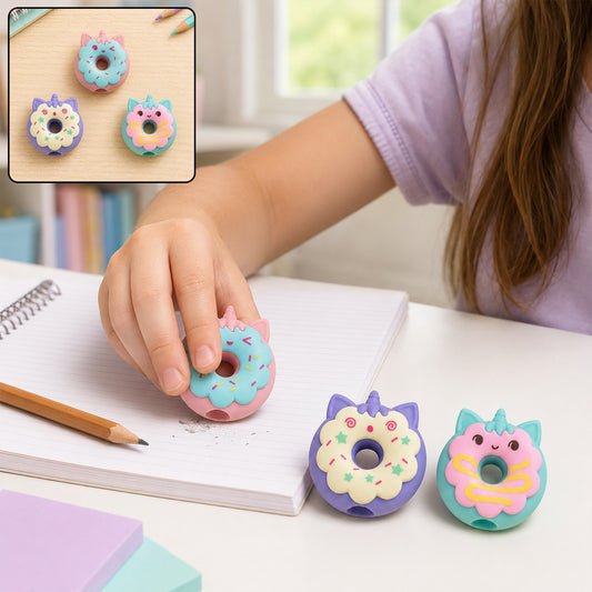 Donut Erasers – Non-Toxic 3pc Set for Kids | JubileeJoy