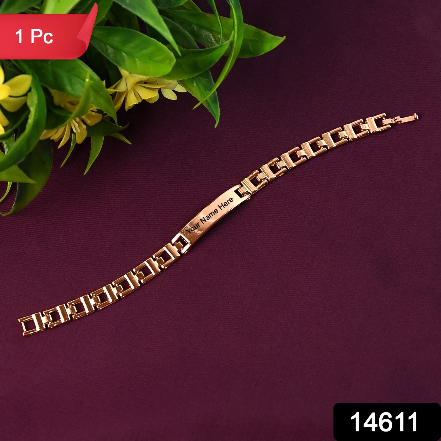 Customized / Personalized Designer Bracelet Rakhi for Brother (1 Pc)