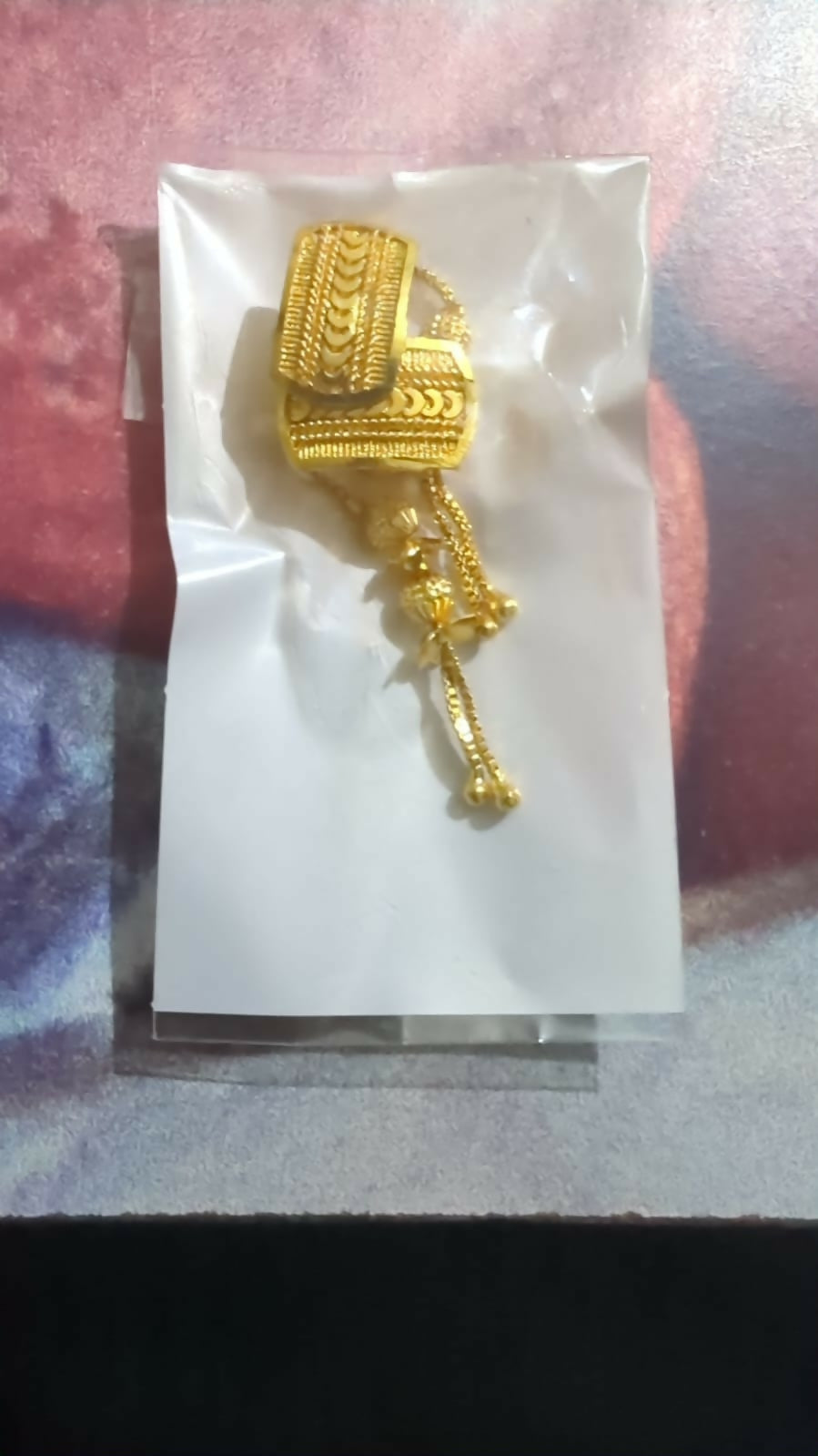 Long Chain Beads Golden Earrings for Women & Girls – Traditional Fancy Jewellery Gift