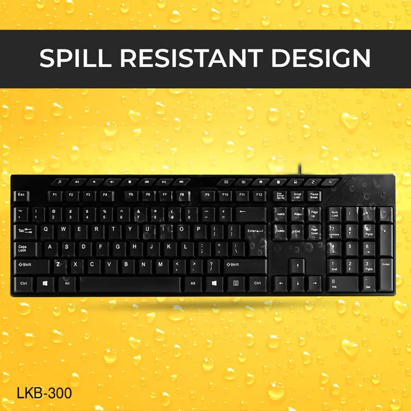 Black Wired Keyboard