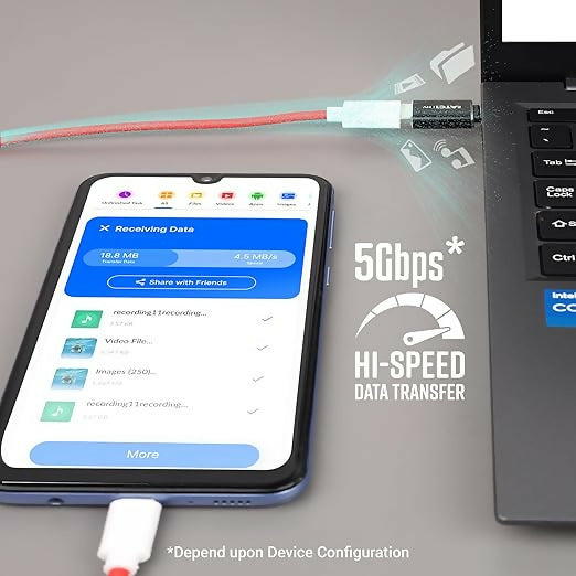 Uniteq Synclink USB-C OTG Adapter USB A Female to Type C Fast Sync