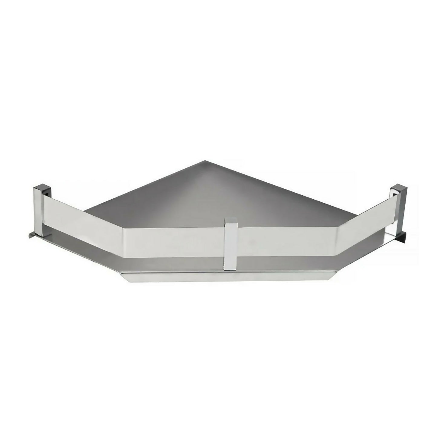 Premium Stainless Steel Wall Mounted Corner Shelf 9x9 Bathroom Organizer Rack