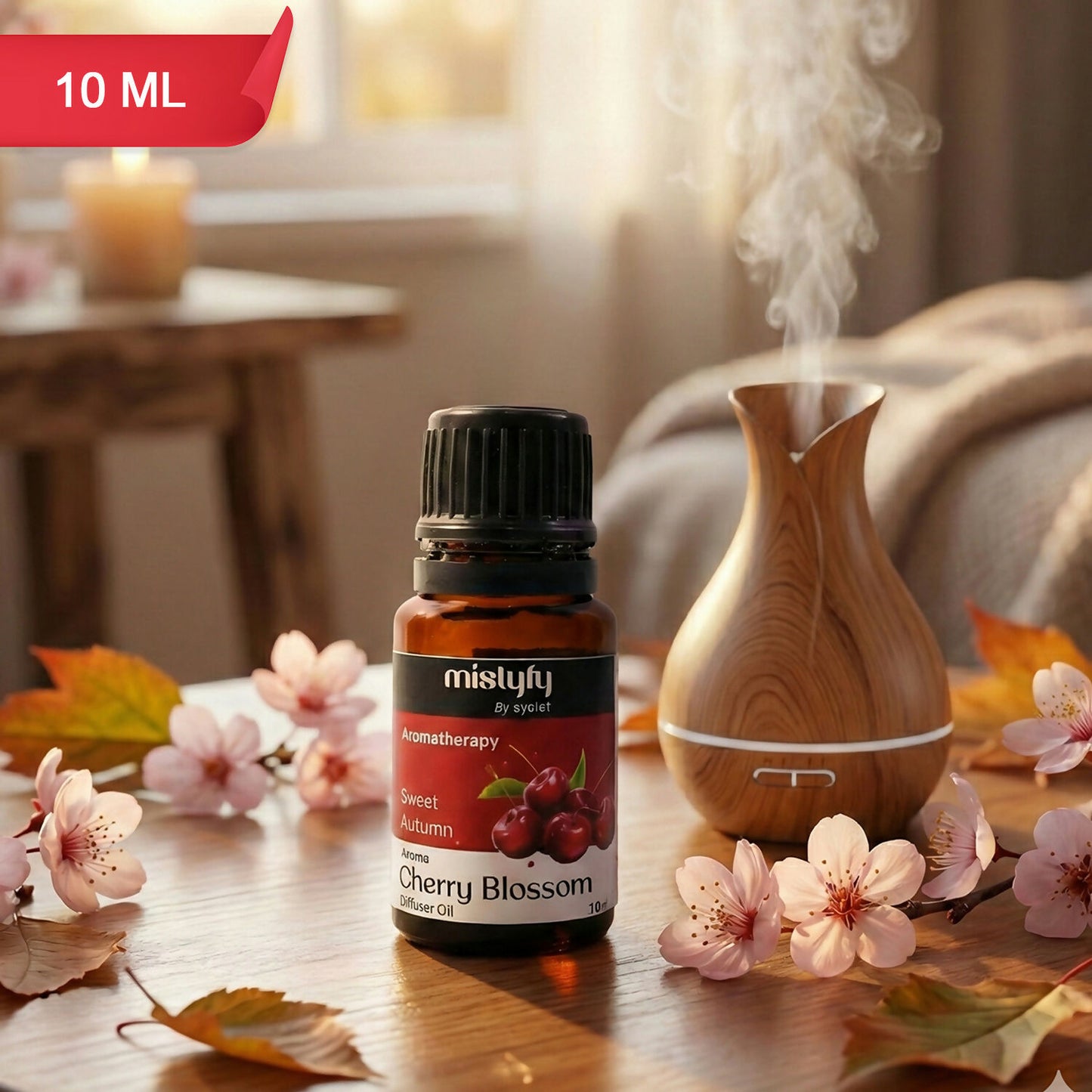 Eyelet Aromatherapy Cherry Blossom Diffuser Oil Sweet Autumn Floral Aroma Oil (10Ml)