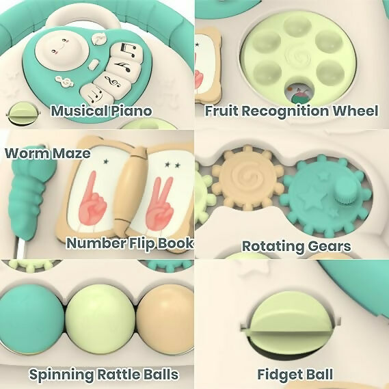 Aditi Happy Feet Baby Walker, Anti-Slip Wheels, Music, Stable Design with Water Tank (9+Month)