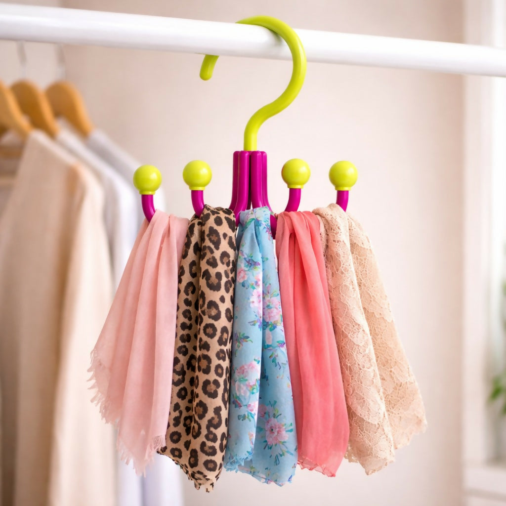 Over Door Multi Hook Organizer for Keys, Caps & Accessories